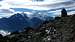 Panorama to the high mountains across the Mattertal