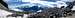 125° panorama of the Swiss Alps from the base of the Schölliglacier