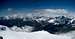 View of Mont Blanc from Kl. Matterhorn