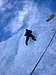 Mark Ingram climbing ice on...
