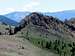 Silver Peak-West Peak in view while descending Entin Peak