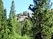 Rock tower below Silver Peak seen along the Granite Chief Trail