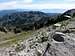 Scott Peak 8,289' and Lake Tahoe from Ward Peak 8,637'