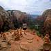 Angel's Landing summit cairn forest