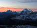 Sunrise on Mt. Pelmo and Tofane
