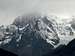Dark Mont Blanc into the blizzard & brouillard 2015