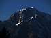 Dark almost Black Mont Blanc in almost evening 2015