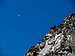 Ortler rocks and moon