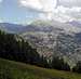 View of Punta Aouillette from Malga Lentin  near Les Combes