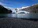 Portage lake and glacier