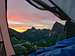 Sunrise from the Tent - Easy Pass
