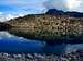 Small alpine lake near Passo del Paradiso