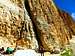 Climbers at the base of the south wall of Sass Pordoi